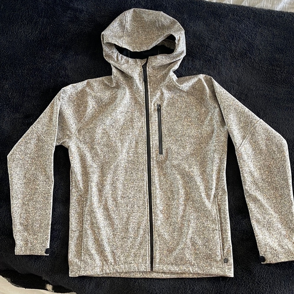 Burton Fleece Lined Shell Gray Snowboard Jacket